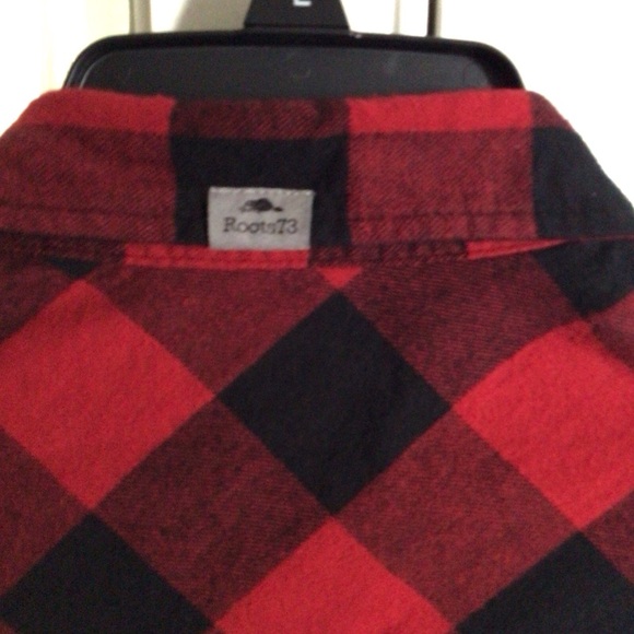 Roots 73 Canada Lumberjack Red/Black Plaid Flannel Dodge Ram L - Picture 8 of 8